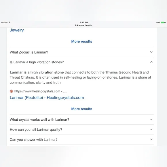 Sterling silver Larimar ring - Picture 7 of 8